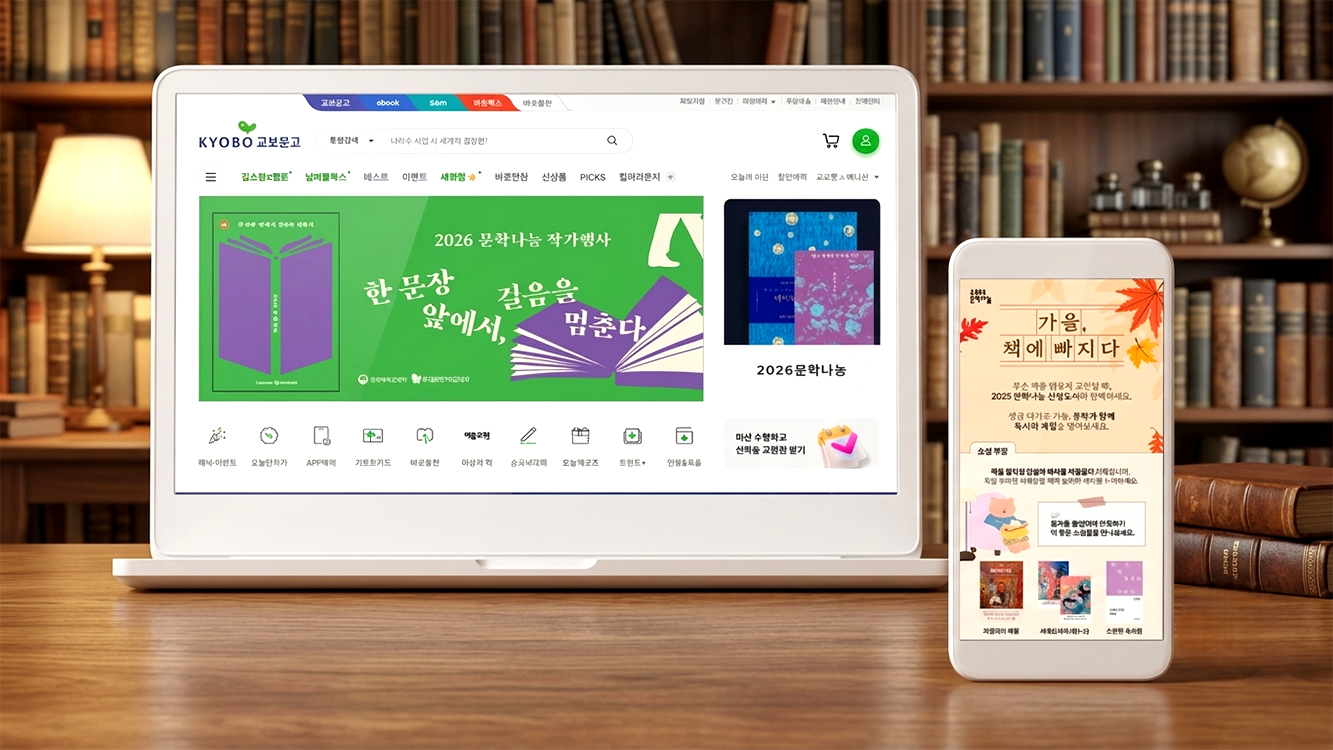 팝업스토어 및 서점 연계 사진